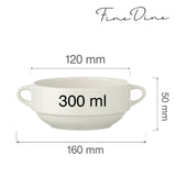 Bol supă Fine Dine, Crema, 300 ml