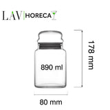Borcan Phuket 890 ml cu capac, LAV