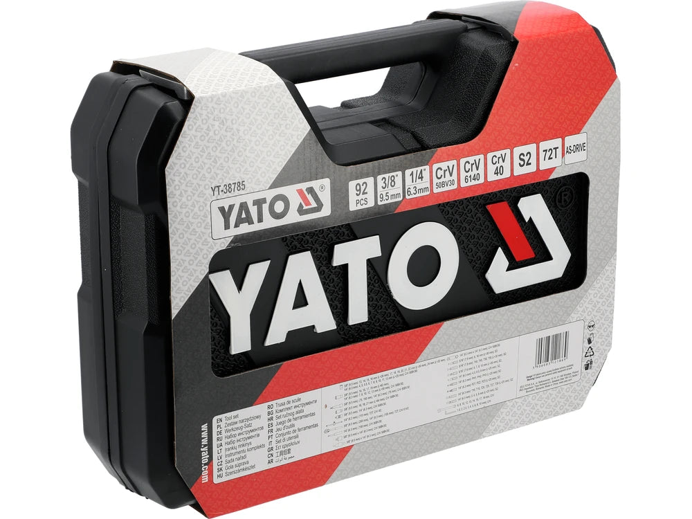 TRUSA TUBULARE 1/4", 3/8" 92 PIESE Yato YT-38785