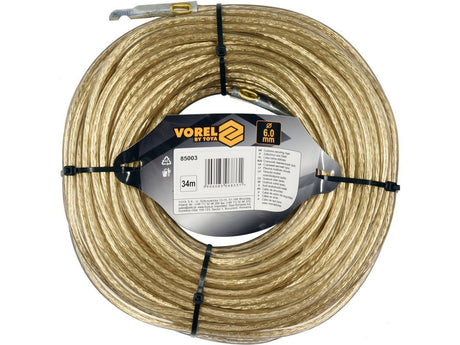 CABLU OTEL CU PROTECTIE, PENTRU SIGILIU, 6MM, 34M Vorel 85003 Vorel - scule electrice si unelte profesionale - BricoMart