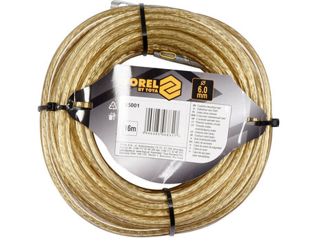 Cablu otel cu protectie VOREL 85001, pentru sigiliu, 6 mm, 16 m