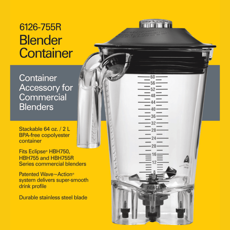 Cana blender HBH755R-CE Eclipse® 2l, Hamilton Beach Commercial