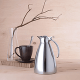 Cana termos 1.5 Litri, corp inox elegant, Hendi, pereti dubli, maner si capac metal cromat