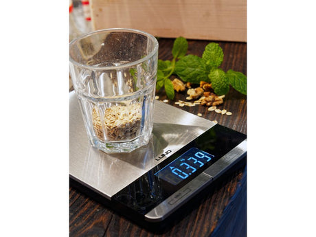 CANTAR DE BUCATARIE, OTEL INOXIDABIL, 15X22.5X1.5CM Lund 68362 - 5 kg, 5000 g, 1g, 56 x 25 mm Lund - scule electrice si unelte profesionale - BricoMart