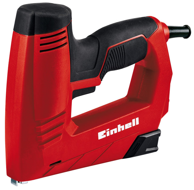 Capsator electric Einhell TC - EN 20 E, pentru capse tip 53 (6 - 14 mm), cuie tip 47 (14 mm), preselectare electronica a fortei de impact,varf de siguranta, incl. 1000 capse/500 cuie Einhell - scule electrice si unelte profesionale - BricoMart