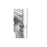 Carucior pentru debarasare tavi, cu roti, capacitate dubla 2 x 15 tavi GN 1/1 (530x325 mm), Hendi, compact, din inox, 798x610x(H)1710mm