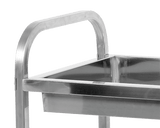 CARUCIOR PENTRU SERVIT CU PERETI - 2 POLITE, 950X500X950MM Yato YG - 09099 - Carucior pentru ospatari, 950x500x950 mm, 820x430 mm, 90 mm Yato - scule electrice si unelte profesionale - BricoMart