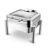 Chafing Dish cu capac de sticla Delux GN 1/1 , Fine Dine