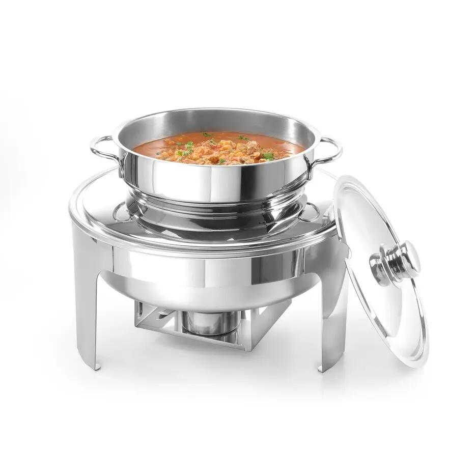 Chafing Dish pentru supa ,10 lt,Hendi  din otel inoxidabil cu finisaj tip oglinda , ø420x(H)380mm