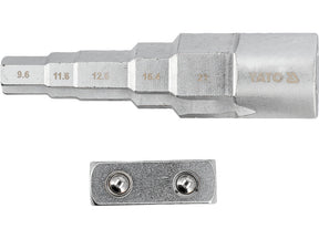 Chei in trepte cu adaptor YATO YT-03319, 1/2"