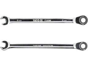 CHEIE COMBINATA CU CLICHET, 6MM Yato YT - 01906 - Chei combinate rasucite cu clichet Yato - scule electrice si unelte profesionale - BricoMart