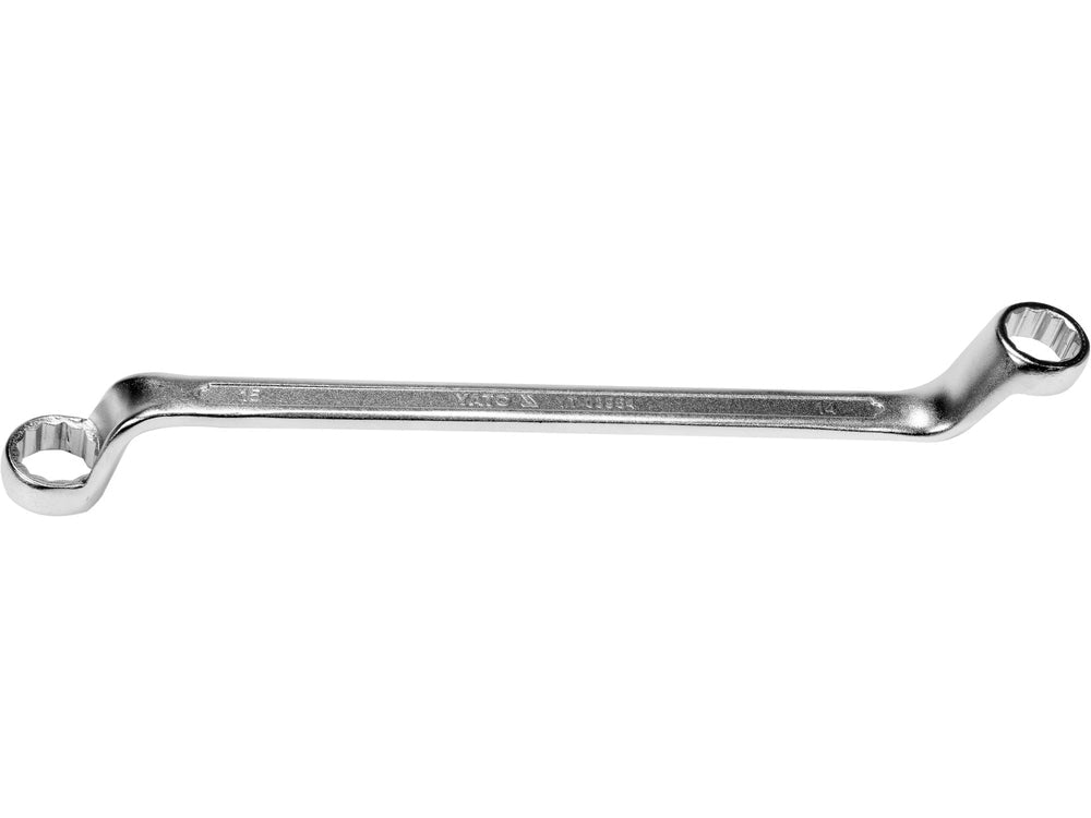CHEIE INELARA CURBATA 14X15MM Yato YT - 03954 - Chei inelare bihexagonale Yato - scule electrice si unelte profesionale - BricoMart
