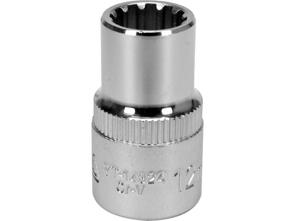 CHEIE TUBULARA SPLINE 1/2''X12MMX38MM Yato YT - 14824 - Tubulare Spline 1/2" Yato - scule electrice si unelte profesionale - BricoMart