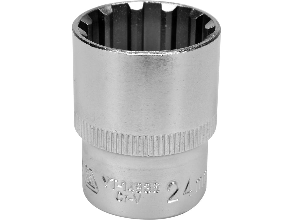 CHEIE TUBULARA SPLINE 1/2''X24MMX38MM Yato YT - 14836 - Tubulare Spline 1/2" Yato - scule electrice si unelte profesionale - BricoMart