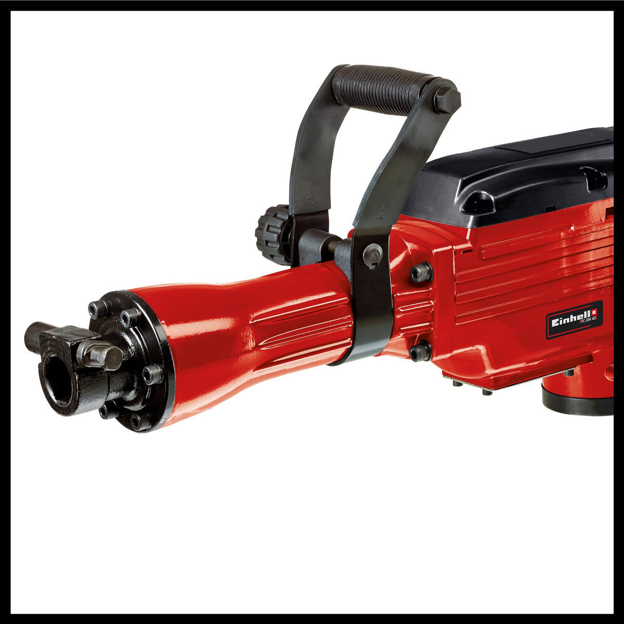 Ciocan demolator Einhell TC - DH 43 (1.600 W, 43 J, o singura cursa, adaptor robust pentru scule SDS - hex, maner suplimentar reglabil la 180°, incl. dalti ascutite si plate, geanta Einhell - scule electrice si unelte profesionale - BricoMart