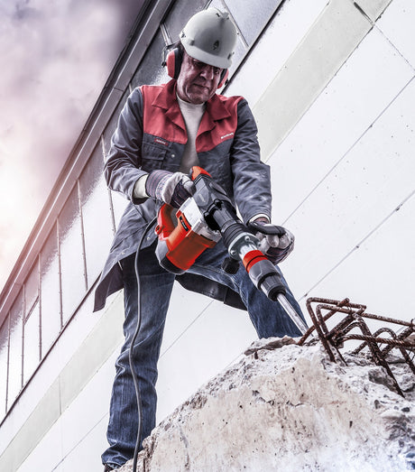 Ciocan demolator Einhell TE - DH 32 (1.500 W, 32 J o singura cursa, adaptor scule SDS - max, maner principal cu amortizare a vibratiilor + maner moale, incl. dalta ascutita/plata + cutie electrica Einhell - scule electrice si unelte profesionale - BricoMart