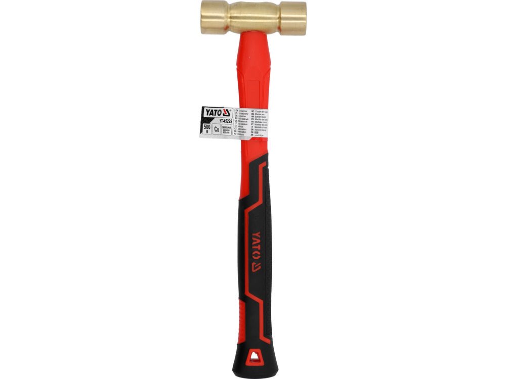 CIOCAN DIN CUPRU CU MÂNER DIN FIBRĂ DE STICLĂ YATO YT - 45292 , 500G YATO - scule electrice si unelte profesionale - BricoMart