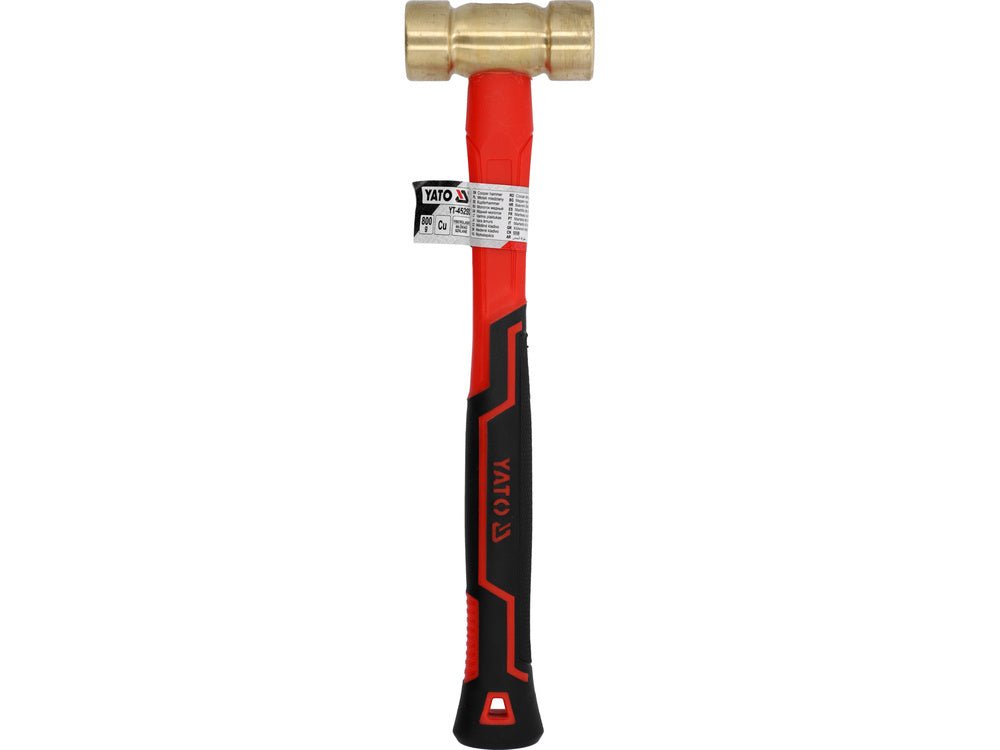 CIOCAN DIN CUPRU CU MÂNER DIN FIBRĂ DE STICLĂ YATO YT - 45293 , 800G YATO - scule electrice si unelte profesionale - BricoMart