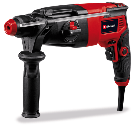 Ciocan rotopercutor Einhell TC - RH 620 4F, 620 W, mecanism pneumatic de impact, viteza de impact 5.200 rpm, rezistenta la impact 2,2 J, gaurire cu percutie, gaurire, daltuire cu/fara fixare, SDS - Plus, incl. geanta Einhell - scule electrice si unelte profesionale - BricoMart