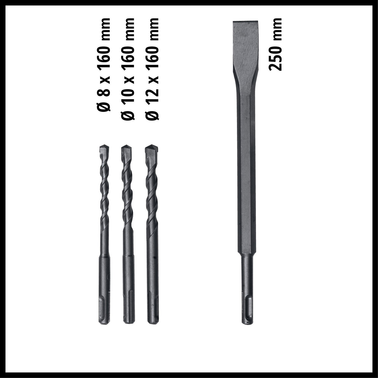 Ciocan rotopercutor Einhell TC - RH 620 4F Kit, 620 W, mecanism pneumatic de impact, forta de impact de 2,2 J, gaurire cu percutie, gaurire, daltuire cu/fara fixare, SDS - Plus, incl. geanta Einhell - scule electrice si unelte profesionale - BricoMart