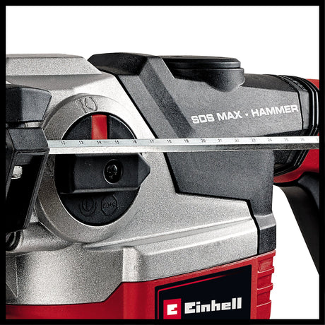 Ciocan rotopercutor Einhell TE - RH 38 3F, 1050 W, forta de impact 9 J, adaptor SDS - max, opritor de adancime de gaurire metalica, capacitate de gaurire 38 mm in beton Einhell - scule electrice si unelte profesionale - BricoMart