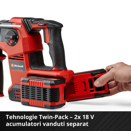 Ciocan rotopercutor fara fir Einhell TP - HD 36/30 Li BL +4 - Solo BricoMart - scule electrice si unelte profesionale - BricoMart
