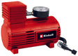 Compresor auto Einhell CC - AC 12V, manometru max. 18 bar, furtun de aer, 3 adaptoare, cablu de alimentare 2,90 m cu mufa pentru priza auro 12V Einhell - scule electrice si unelte profesionale - BricoMart