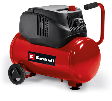 Compresor Einhell TC - AC 200/24/8 OF, 1.200 W, max. 8 bar, reductor de presiune, motor fara ulei/fara service, rezervor de 24 l, picior de absorbtie a vibratiilor, supapa de sens unic/de siguranta Einhell - scule electrice si unelte profesionale - BricoMart