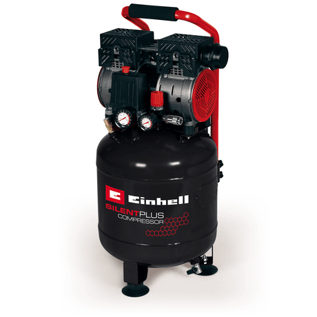Compresor Einhell TE - AC 135/24 Silent Plus, compresor silentios cu 750 W, max. 8 bar, motor fara ulei/service, rezervor de 24 l, manometru si cuplaj rapid, supapa de siguranta Einhell - scule electrice si unelte profesionale - BricoMart