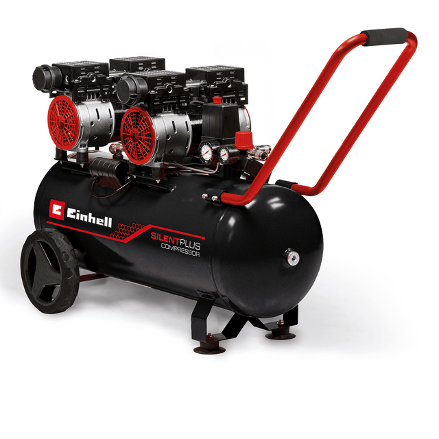 Compresor Einhell TE - AC 270/50 Silent Plus, compresor silentios, 1.500 W, max. 8 bar, motor fara ulei/fara service, rezervor de 50 l, robinet de golire, supapa de siguranta Einhell - scule electrice si unelte profesionale - BricoMart