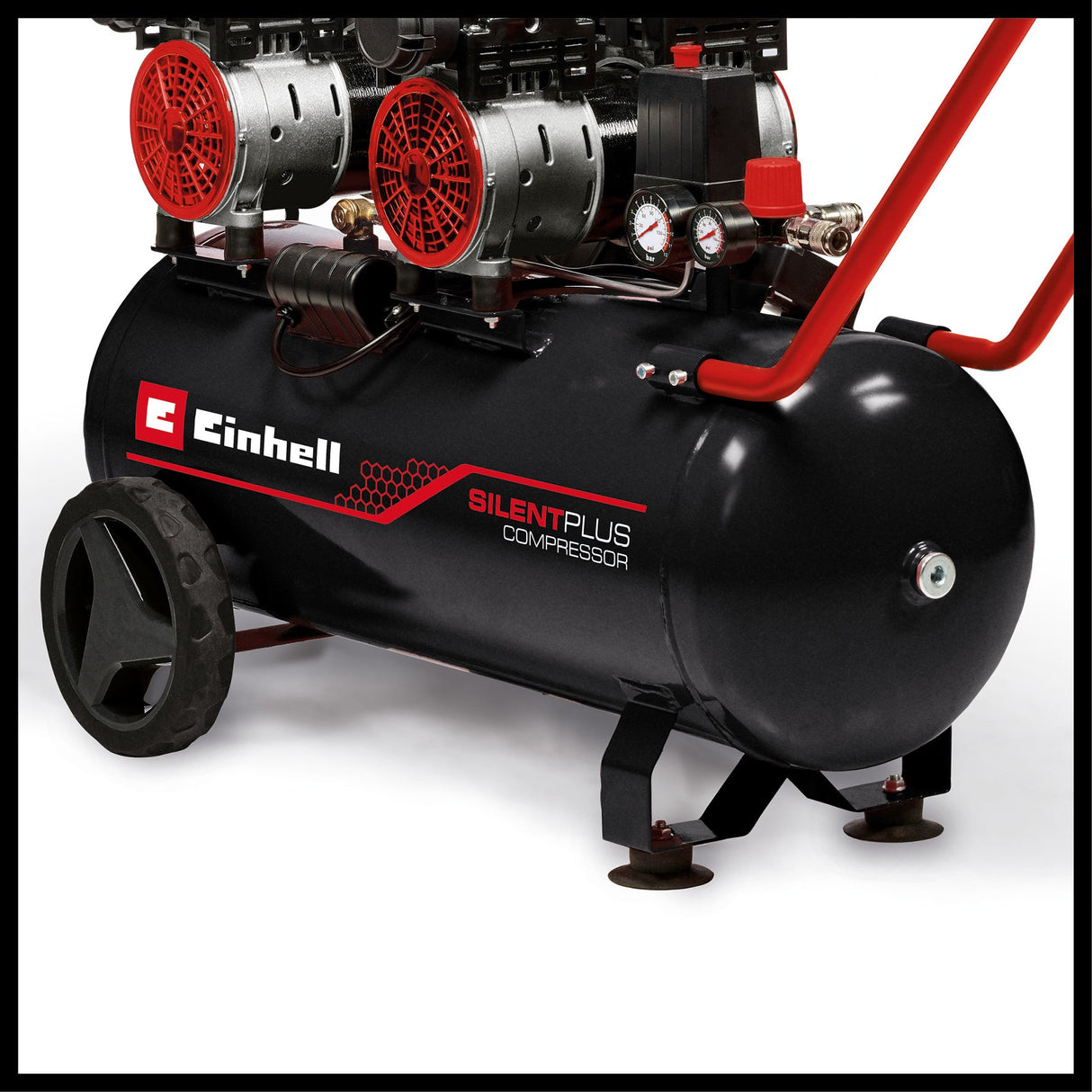 Compresor Einhell TE - AC 270/50 Silent Plus, compresor silentios, 1.500 W, max. 8 bar, motor fara ulei/fara service, rezervor de 50 l, robinet de golire, supapa de siguranta Einhell - scule electrice si unelte profesionale - BricoMart