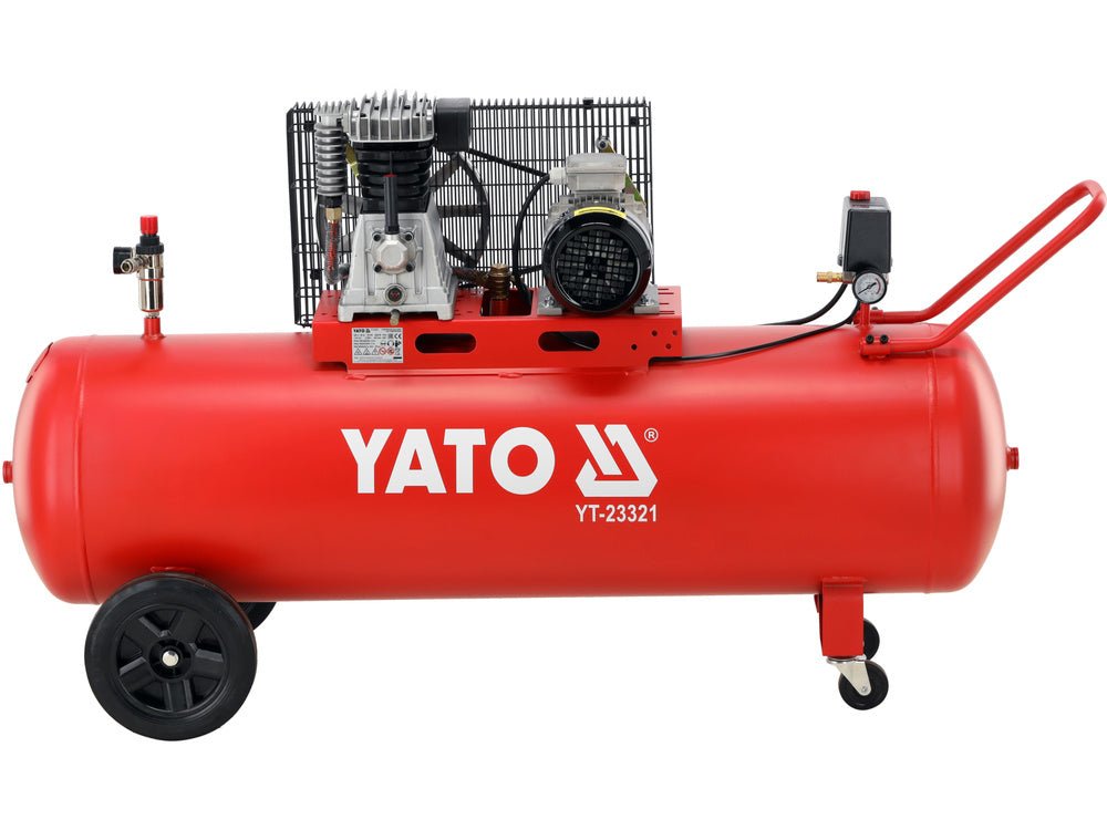 COMPRESOR ULEI CU CUREA YATO YT - 23321 , 400V , 200L ,3.0CP , 1100 rpm ,360 l/min YATO - scule electrice si unelte profesionale - BricoMart