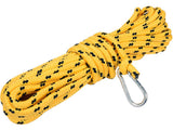 CORDELINA 8MM CU CARABINA, PENTRU PERIE HORN, 10M Vorel 73022 - Perii si bile pentru cosuri de fum, 10 m, 8 mm Vorel - scule electrice si unelte profesionale - BricoMart