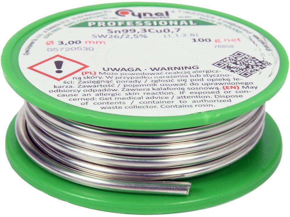 COSITOR FARA PLUMB, 3,0MM, 100G, SN99,3CU0,7 Toya 76859 Toya - scule electrice si unelte profesionale - BricoMart