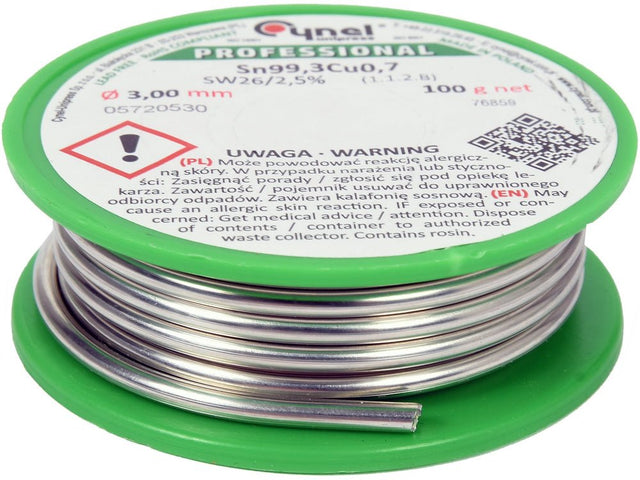 COSITOR FARA PLUMB, 3,0MM, 100G, SN99,3CU0,7 Toya 76859 Toya - scule electrice si unelte profesionale - BricoMart