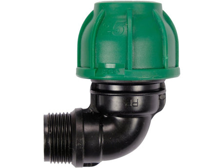 COT COMPRESIUNE 90°, FILET EXTERIOR, 25MMX3/4'' Flo 88869 Flo - scule electrice si unelte profesionale - BricoMart