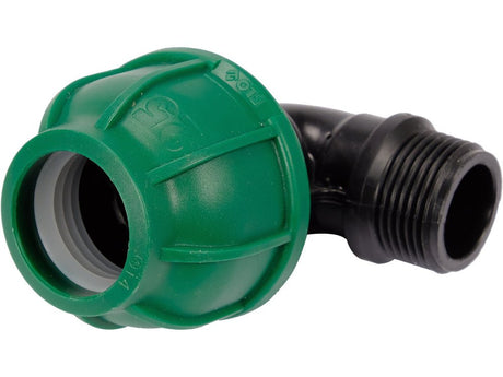 COT COMPRESIUNE 90°, FILET EXTERIOR, 25MMX3/4'' Flo 88869 Flo - scule electrice si unelte profesionale - BricoMart
