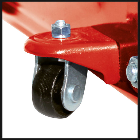 Cric hidraulic Einhell CC - TJ 2000, capacitate de ridicare 2t, inaltime maxima de ridicare 33cm, tija de ridicare detasabila, supapa de siguranta, roti rezistente, maner de transport Einhell - scule electrice si unelte profesionale - BricoMart