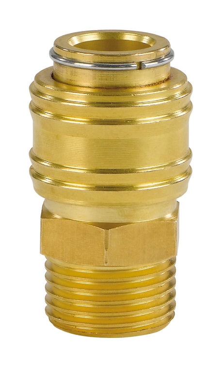 Cupla rapida originala Einhell R 1/2" filet exterior (accesorii pentru compresor, filet exterior, din alama rezistenta, pentru furtunuri de aer comprimat) Einhell - scule electrice si unelte profesionale - BricoMart