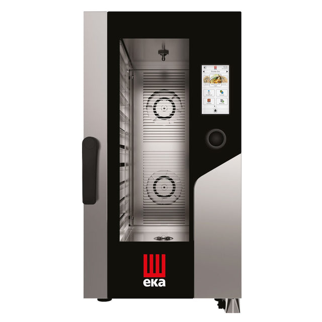 Cuptor electric cu convectie-abur Millennial Touch Screen Gastro Compact 10 x GN 1/1, control electronic, Tecnoeka, 400V/15400W, 500x930x(H)970mm