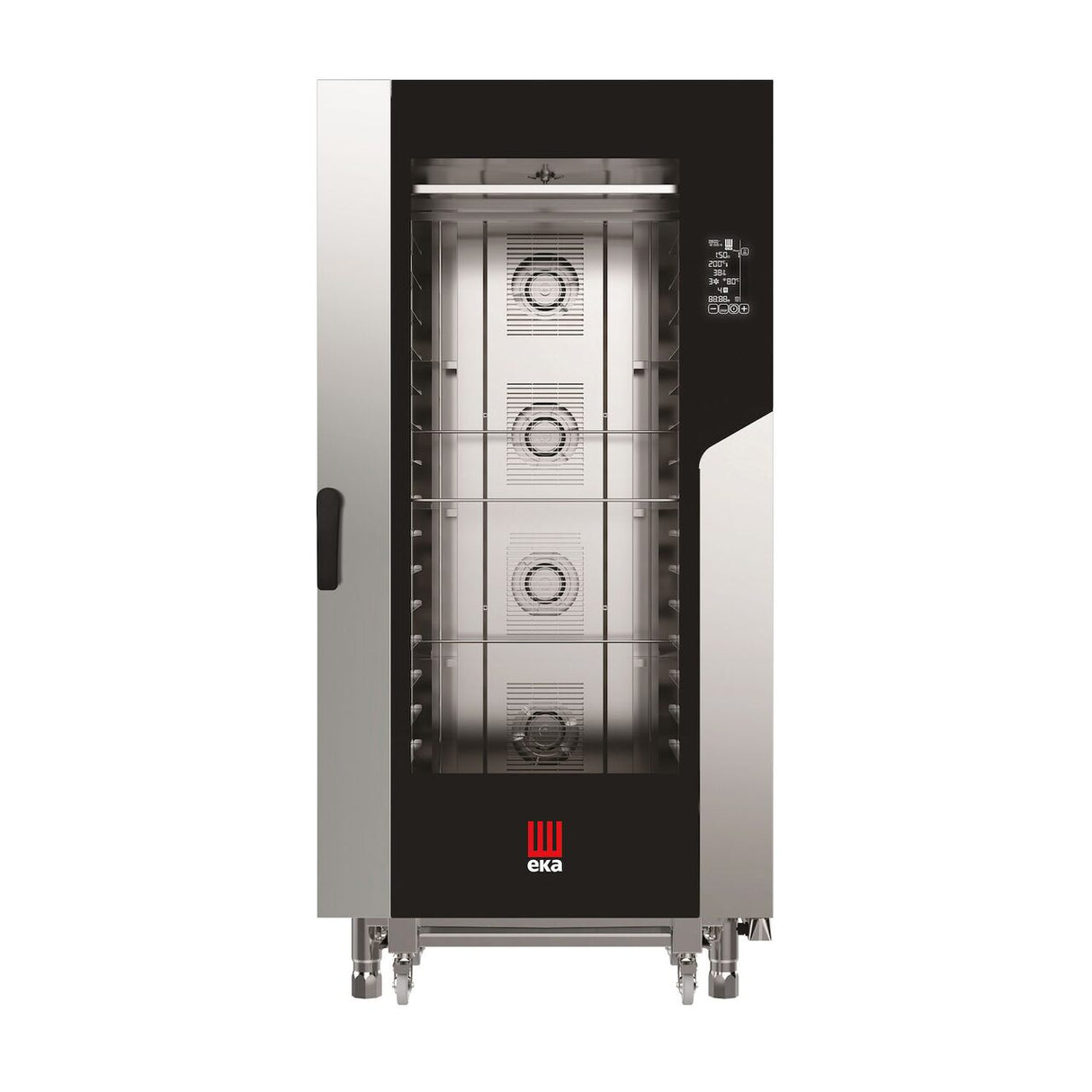Cuptor electric cu convectie cu abur Millennial Black Mask Bakery, 16x 600x400mm Tecnoeka, 400V/31000W, 930x1035x(H)1900mm