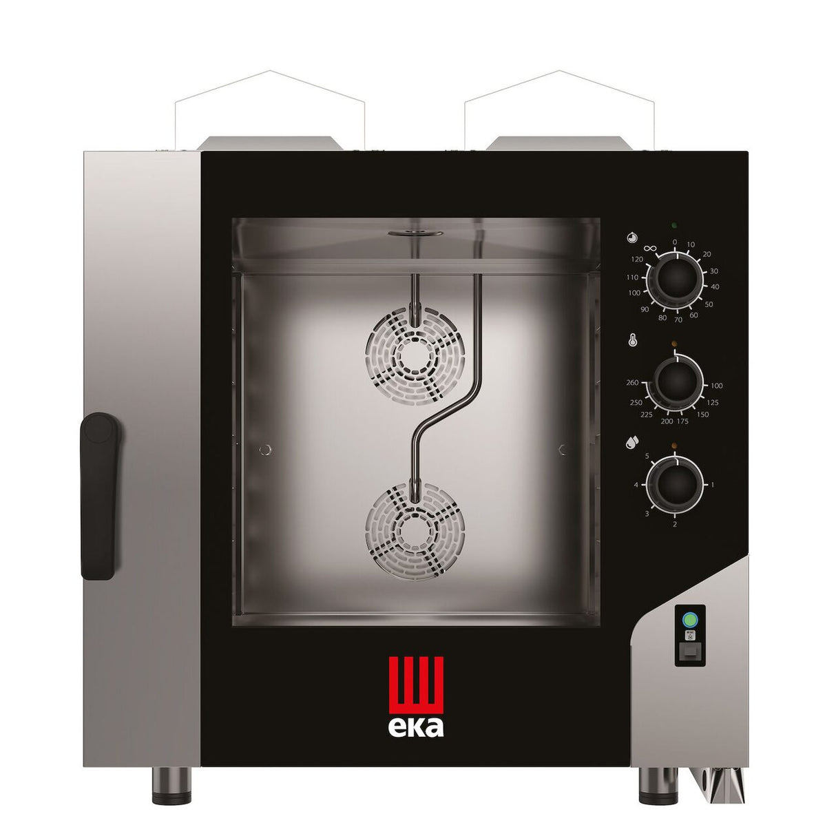 Cuptor pe gaz cu convectie cu abur Millennial Smart Bakery, 6 tavi 600x400 mm  Tecnoeka, 230V/500W, 13,5kW, 850x1041x(H)951mm