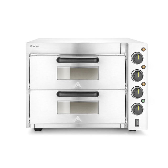 Cuptor pizza 2 camere, 3000w,Hendi , dimensiuni camera:415x400x120mm, 580x560x(H)435mm