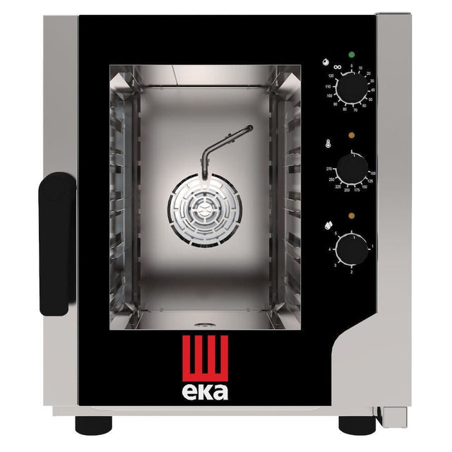 Cuptor Tecnoeka cu convectie si abur – Evolution New 5 x GN 2/3, electric, cu pulverizare directa, control electromecanic, GN 2/3, 230V, 3200W