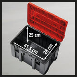 Cutia Einhell Originale E - Case M (max. 90 kg, pentru depozitarea si transportul universal al accesoriilor si uneltelor, stivuibila, interconectabila) Einhell - scule electrice si unelte profesionale - BricoMart