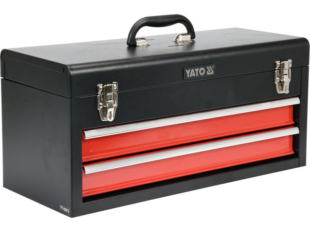 CUTIE DE SCULE METALICA, 2 SERTARE Yato YT - 08872 - Cutii scule Yato - scule electrice si unelte profesionale - BricoMart