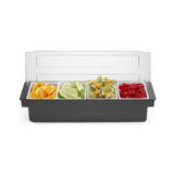 Cutie ingrediente cu 4 compartimente, Bar , 480x150x(H)100mm