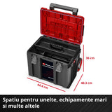 Cutii pentru scule E-Case originale Einhell, atelier rulant format din 3 genti, max. 120 kg, rezistente la praf + jet de apa, 44 x 40 x 70 cm, inclusiv sine laterale - imagine 5