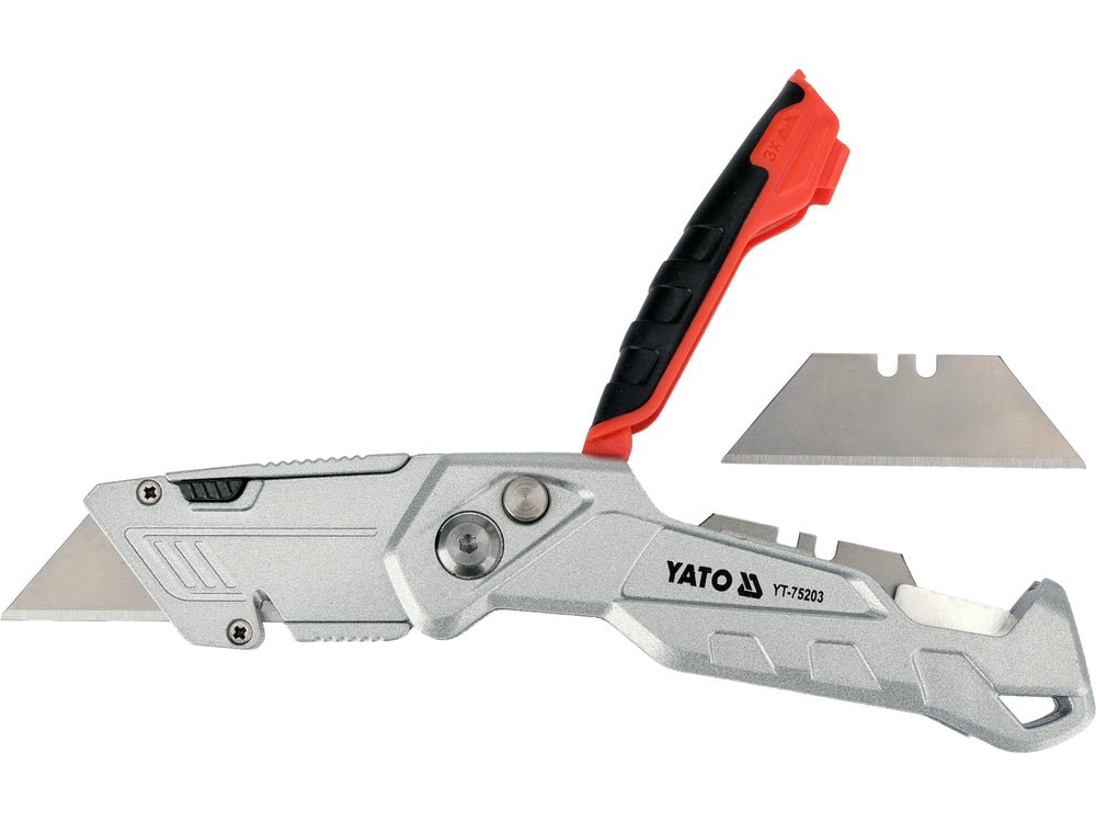 Cutit cu lama trapezoidala retractabila YATO YT-75203 - imagine 7