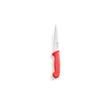 Cutit profesional pentru transat carne / filetat, lama inox 15cm , maner ergonimic rosu 15 cm, respecta normele de igiena HACCP, Hendi